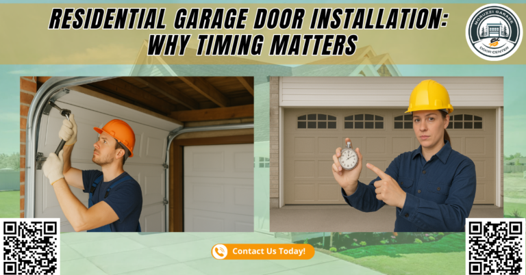 Residential Garage Door Installation: Why Timing Matters - Moruzzi Garage Door Center
