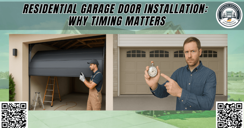 Residential Garage Door Installation: Why Timing Matters