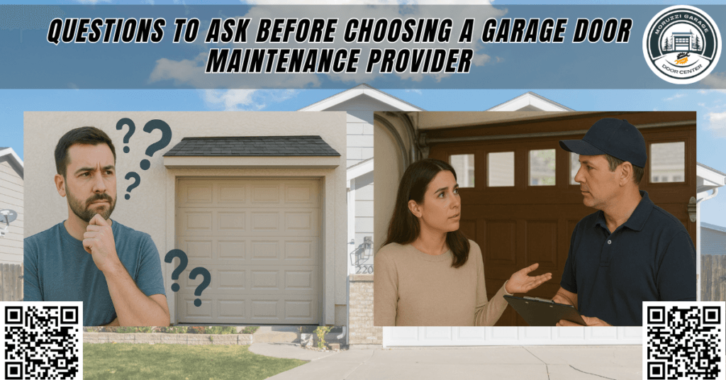 Questions to Ask Before Choosing a Garage Door Maintenance Provider