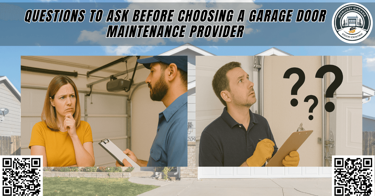 Questions to Ask Before Choosing a Garage Door Maintenance Provider - Moruzzi Garage Door Center